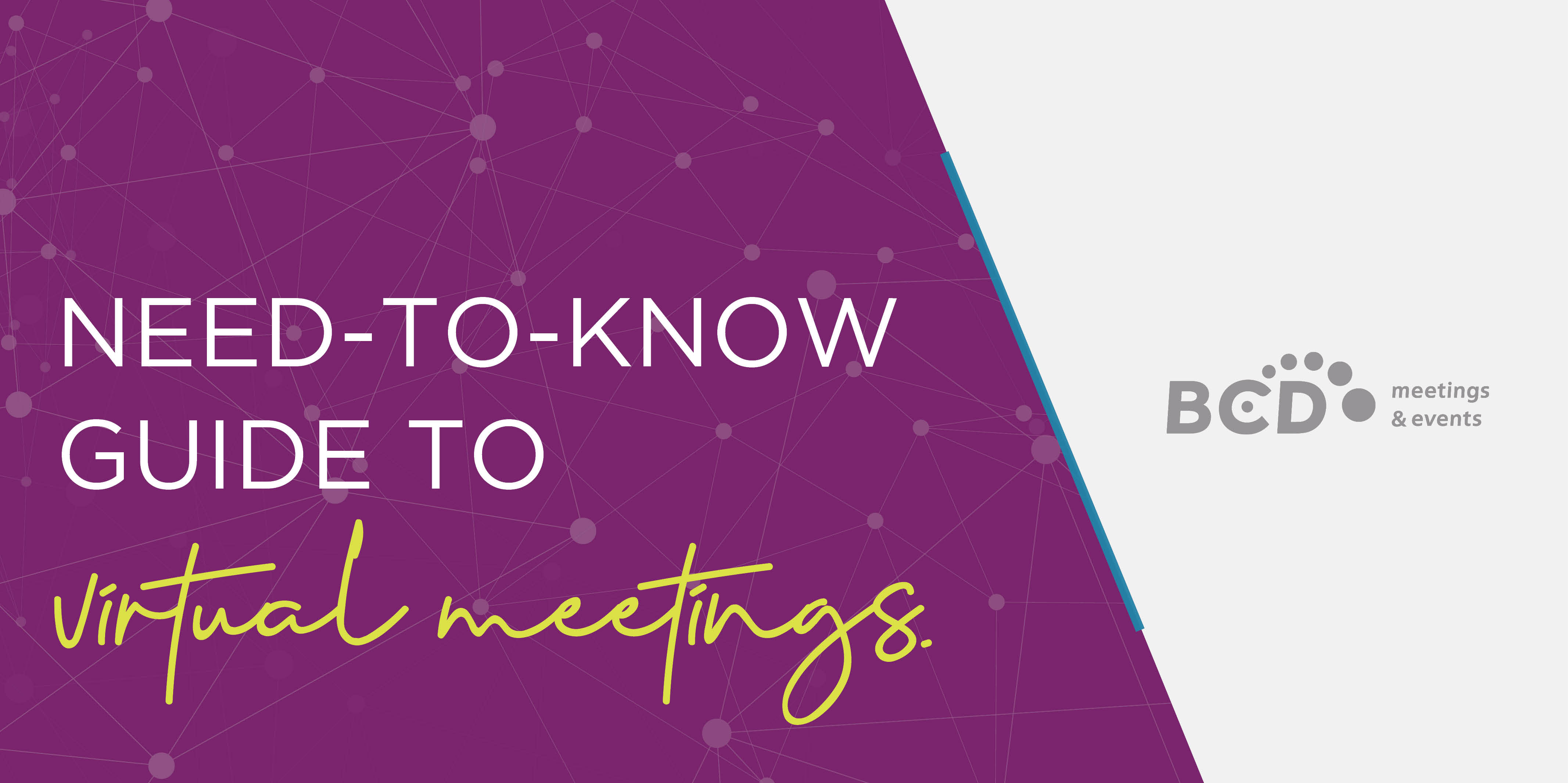 Graphic for Need-to-Know Guide to Virtual Meetings by BCD Meetings & Events